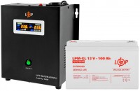 Фото - ДБЖ Logicpower LPY-W-PSW-800VA Plus + LPM-GL 12V 100 Ah 800 ВА