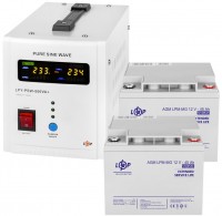 Zdjęcia - Zasilacz awaryjny (UPS) Logicpower LPY-PSW-800VA Plus + 2 x LPM-MG 12V 45 Ah 800 VA