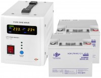 Фото - ДБЖ Logicpower LPY-PSW-500VA Plus + 2 x LPM-MG 12V 45 Ah 500 ВА