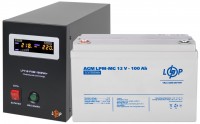 Фото - ДБЖ Logicpower LPY-B-PSW-1000VA Plus + LPM-MG 12V 100 Ah 1000 ВА