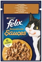 Корм для кішок Felix Sensations Sauces Turkey/Bacon 85 g 