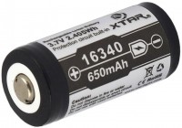 Акумулятор / батарейка XTAR 1x16340 650 mAh 