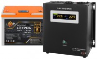 Zdjęcia - Zasilacz awaryjny (UPS) Logicpower LPY-W-PSW-2500VA Plus + LP LiFePO4 LCD 25.6V 50 Ah 2500 VA