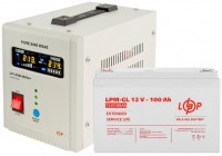 Zdjęcia - Zasilacz awaryjny (UPS) Logicpower LPY-PSW-800VA Plus + LPM-GL 12V 100 Ah 800 VA