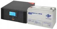 Фото - ДБЖ Logicpower LPM-PSW-1500VA 12V + LPM-MG 12V 100 Ah 1500 ВА