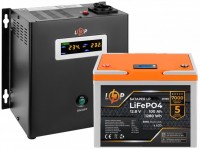 Zdjęcia - Zasilacz awaryjny (UPS) Logicpower LPY-PSW-800VA Plus + LP LiFePO4 LCD 12V 100 Ah 800 VA