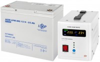 Фото - ДБЖ Logicpower LPY-PSW-800VA Plus + LPM-MG 12V 55 Ah 800 ВА