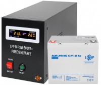 Фото - ДБЖ Logicpower LPY-B-PSW-500VA Plus + LPM-MG 12V 45 Ah 500 ВА