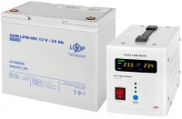 Фото - ДБЖ Logicpower LPY-PSW-500VA Plus + LPM-MG 12V 55 Ah 500 ВА