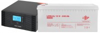 Фото - ДБЖ Logicpower LPM-PSW-1500VA 12V + LPM-GL 12V 200 Ah 1500 ВА