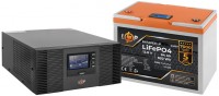 Фото - ДБЖ Logicpower LPM-PSW-1500VA 12V + LP LiFePO4 LCD 12V 64 Ah 1500 ВА