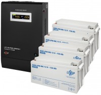 Фото - ДБЖ Logicpower LPY-W-PSW-3000VA Plus + 4 x LPM-MG 12V 150 Ah 3000 ВА