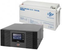 Фото - ДБЖ Logicpower LPM-PSW-1500VA 12V + LPM-MG 12V 150 Ah 1500 ВА