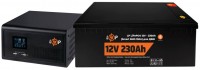 Zdjęcia - Zasilacz awaryjny (UPS) Logicpower LPE-B-PSW-1500VA Plus + LP LiFePO4 12V 230 Ah 1500 VA