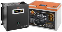 Zdjęcia - Zasilacz awaryjny (UPS) Logicpower LPY-W-PSW-800VA Plus + LP LiFePO4 LCD 12.8V 100 Ah 800 VA