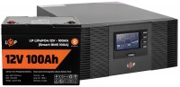 Zdjęcia - Zasilacz awaryjny (UPS) Logicpower LPM-PSW-1500VA 12V + LP LiFePO4 12V 100 Ah 1500 VA