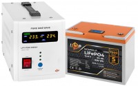 Фото - ДБЖ Logicpower LPY-PSW-500VA Plus + LP LiFePO4 LCD 12.8V 64 Ah 500 ВА