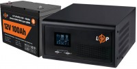 Zdjęcia - Zasilacz awaryjny (UPS) Logicpower LPE-B-PSW-1000VA Plus + LP LiFePO4 12V 100 Ah 1000 VA