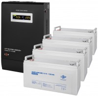 Фото - ДБЖ Logicpower LPY-W-PSW-3000VA Plus + 4 x LPM-MG 12V 120 Ah 3000 ВА