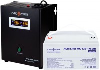 Фото - ДБЖ Logicpower LPY-W-PSW-500VA Plus + LPM-MG 12V 75 Ah 500 ВА