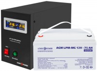 Zdjęcia - Zasilacz awaryjny (UPS) Logicpower LPY-B-PSW-800VA Plus + LPM-MG 12V 75 Ah 800 VA