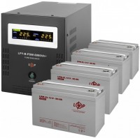 Фото - ДБЖ Logicpower LPY-B-PSW-6000VA Plus + 4 x LPM-GL 12V 80 Ah 6000 ВА