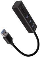 Кардридер / USB-хаб Axagon HMA-CR3A 