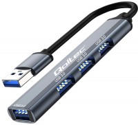 Czytnik kart pamięci / hub USB Qoltec Hub Adapter USB 3.0 4in1 