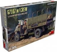 Фото - Збірна модель MiniArt G7107 w/Crew 1.5t 4x4 Cargo Truck w/Metal Body (1:35) 