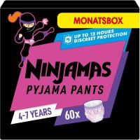 Pielucha Pampers Ninjamas Pyjama Girl Pants 4-7 / 60 pcs 
