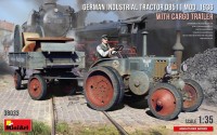 Фото - Збірна модель MiniArt German Industrial Tractor D8511 mod. 1936 with Cargo Trailer (1:35) 