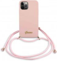 Чохол GUESS Metal Logo Cord for iPhone 12 Pro Max 