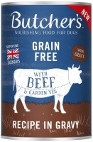 Karm dla psów Butchers Grain Free Canned Adult Beef in Gravy 400 g 1 szt.