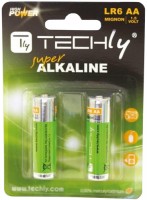 Акумулятор / батарейка TECHLY Alkaline  2xAA