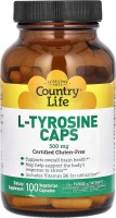 Фото - Амінокислоти Country Life L-Tyrosine Caps 500 mg 100 cap 