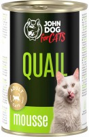 Karma dla kotów John Dog Adult Quail Mousse  400 g