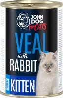 Корм для кішок John Dog Kitten Veal/Rabbit Mousse  400 g