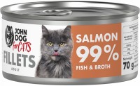 Фото - Корм для кішок John Dog Adult Salmon Fillets 70 g 