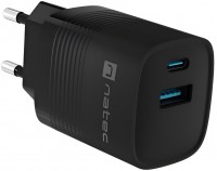 Фото - Зарядний пристрій NATEC Ribera GaN USB-A + USB-C 30W 