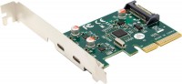 Zdjęcia - Kontroler PCI Frime ECF-PCIEtoUSB010.LP 