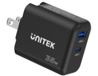 Зарядний пристрій Unitek GaN PD 35W USB-C + USB-A 