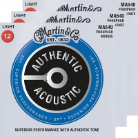 Фото - Струни Martin Authentic Acoustic SP Phosphor Bronze 12-54 (3-Pack) 