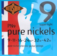 Фото - Струни Rotosound Pure Nickels 9-42 