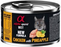 Zdjęcia - Karma dla kotów Alpha Spirit Cat Canned Chicken/Pineapple 200 g 