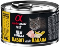 Karma dla kotów Alpha Spirit Cat Canned Rabbit/Banana 200 g 