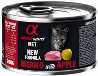 Zdjęcia - Karma dla kotów Alpha Spirit Cat Canned Iberico/Apple 200 g 