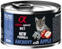 Zdjęcia - Karma dla kotów Alpha Spirit Cat Canned Anchovy/Apple 200 g 