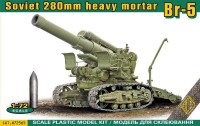 Фото - Збірна модель Ace Soviet 280mm Heavy Mortar Br-5 (1:72) 