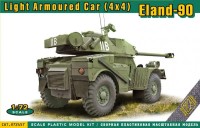 Zdjęcia - Model do sklejania (modelarstwo) Ace Light Armored Car (4x4) Eland-90 (1:72) 