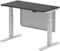 Zdjęcia - Biurko Dynamic Air Black Series Slimline with Cable Ports with Panel (1200 mm) 